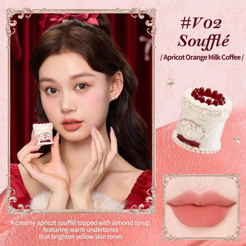 Flower Know Strawberry Rococo Cloud Liquid Lipstick Cream Lip Glaze Matte Milk Tea korean Makeup Long Lasting Lipgloss