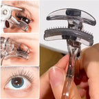 1pc Eyelash Curler with Comb Wide Clip Eyelashes Curler Portable Shaping and Lasting Curling Eyelash Clip Tools Natural Curl