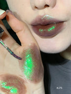Girlcult Shimmer Lipgloss Green Chameleon Glitter Pearlescent Lipstick Longlasting  Moisturizing Lipshade 3.5g Girlcut Cosmetic