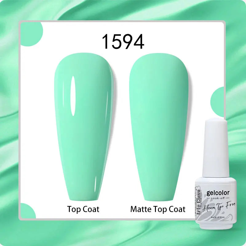 Arte Clavo 8ml HEMA TPO Free Gel Nail Polish Nail Art Manicure Semi Permanent Gel UV Hybrid Varnishes Base Top Coat Enamels New
