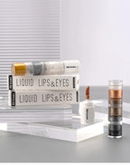 Fit Colors 3 Sections Smoky Eye Water Eyeshadow Diamond Liquid Pearl Shimmer Eye Shadow Liquid Lip Dye