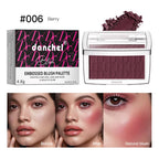 Hot Matte Embossed Blush Palette Rosy Blusher Facial Blush Powder High Pigmented Pink Coral Rouged For Cheeks Smooth Cosmetics