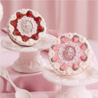 Flower Knows Strawberry Cupid Collection Pressed Powder Mineral Makeup Powder Foundation With Concealer & Finishing Vegan