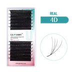 GEMERRY YY/3D/4D/5D/6D Shaped Natural Extension Eyelash Double Layers(3D/4D) Premade Volume W Shape Waterproof Fake Lashes