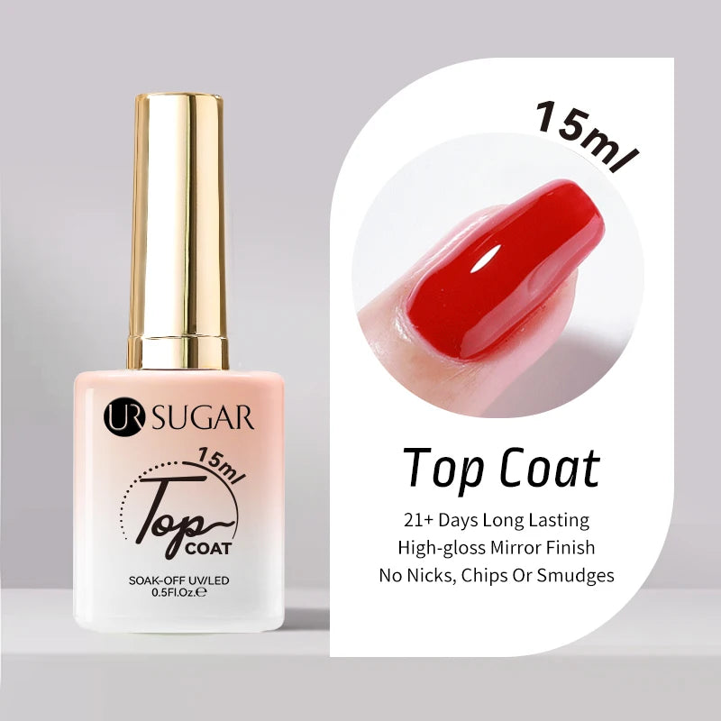 UR SUGAR 15ml Jelly Milky White Translucent Color Gel Polish Semi Permanent UV Gel Nail Art Soak Off Gel Varnish Latest Fashion