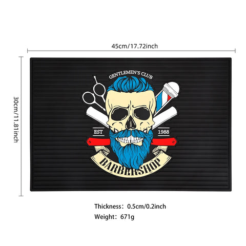 Barber Mat Barbershop Magnetic Mats Anti-slip Flexible Rubber Scissors Storage Pad Salon Heat Resistant Hairdresser Organizer