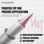1PC Monochrome Glitter Eyeliner and Eyeshadow Pencil - Waterproof, Portable, Cutting-edge Design, Perfect Holiday Gift for Girls