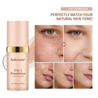 2pcs Waterproof Color Changing Foundation 4 in 1 SPF 30 Hydrating Long Lasting Brightening Concealer Coverage Makeup