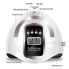 Professional Nail Lamp Infrared Sensor Manicure Nail Light For Fast Curing of All Gel Nail Polish Nail Dryer Machine Salon Tools