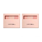 Judydoll 4 Colors Eyeshadow Palette Blush Eyeliner Eye Shadow Highlight Contour Palette Silkworm Plate Face Brighten Makeup