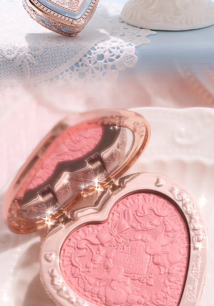 Flower Know Bunny Garden Embossed Blush Smooth Long-lasting All-Day Face Enhancing Makeup Blush Cream For Cheek
