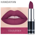 HANDAIYAN 12-color matte velvet lipstick long-lasting waterproof non-stick cup does not fall color lipstick lipstick