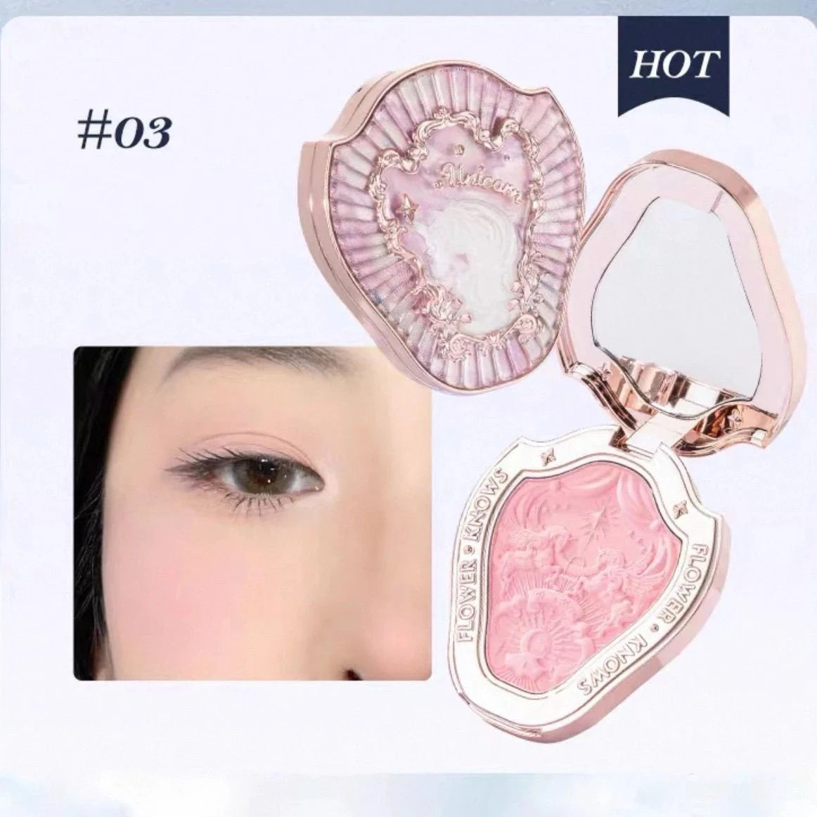 Flower Knows Little Angel Blushes Cream Smooth Long-lasting All-Day Face Enhancing Makeup Korean Blush Cream For Cheek