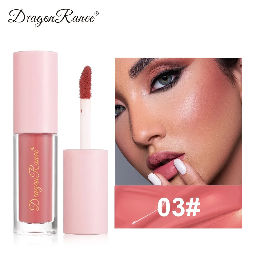 1/3Pc Mini Matte Liquid Blush 8Color Velvet Blusher Orange Peach Face Rouge Lasting Beauty Natural Cheek Tint Cream Blush Makeup