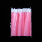 50 Pcs Disposable Lip Brush Makeup Tools Hollow Lip Wands Nylon Lip Gloss Stick Applicator Lipstick Wands Set Cosmetic Tools