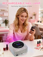 Rechargeable 180W UV LED Nail Lamp For Quick Curing All UV Gel 57LED Professional Nail Dryer With Motion Sensing Salon Equipment