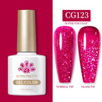 BORN PRETTY 10ml Gel Nail Polish Gel 130 Colors Semi Permanent Solid Nail Gel Varnish Soak Off UV Gel for Base Top Coat