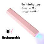 Convenient Handheld Nail Dryer Lamp UV/LED Nail Curing All Gel Polish Nail Art Tool USB Rechargeabl Quick Dry Nail Lamp