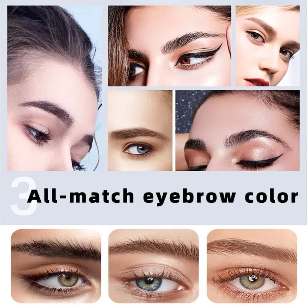Semi-Permanent Eyelash Eyebrow Tinting Kit 2 in 1 Waterproof Quick Tint Eyebrow Enhancement Long Lasting Eyebrow Cosmetics