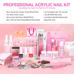 SAVILAND Full Acrylic Nail Kit With UV Nail Lamp Electric Nail Drill Machine Powder Gel Nail Polish Tools For Manicure Nail Art