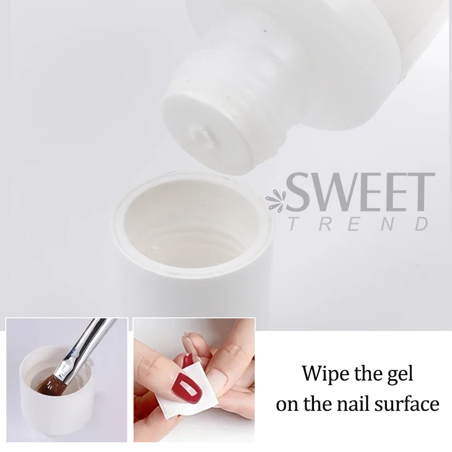 200ml Nail Degreaser Liquid Surface Sticky Layer Gel Polish Excess Remover Acetone Nail Extension Auxiliary Nail Cleaner Plus