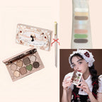 Flower Knows Swan Ballet 6 Color Eyeshadow Palette Matte Shimmer Pearl Glitter Waterproof Highly Pigmented Long Lasting Makeup