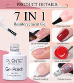 PUENTE 7.5ML Wine Red Cat Magnetic Gel Nail Polish Super Shiny Ruby Red Cat Eye Gel Soak Off UV Semi-Permanent Nail Art Varnish