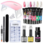Poly Nail Gel Set 6W LED Lamp Full Manicure Set Vernis Semi Permanent Quick Extension Nail Kit Gel Set For Nails Tool Kit