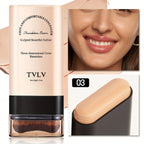 TVLV Velvet Moist Light Eraser Foundation Stick with brush Long-Lasting Flawless Concealer Cream Makeup for Face Beauty Cosmetic