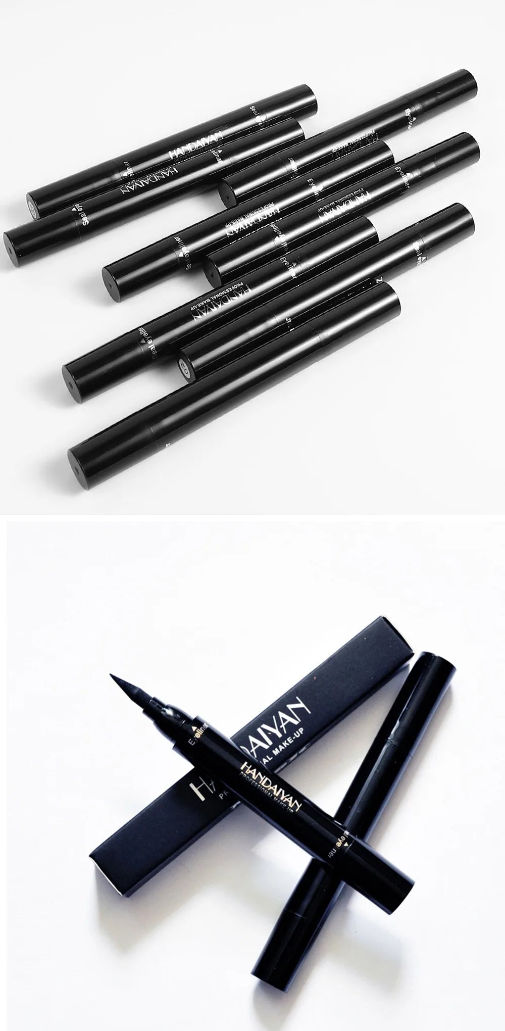 Colorful Eyeliner Stamp Triangle Dual-ended Liquid Eyeliner Waterproof Sweat-proof Quick Dry Eyeliner Makeup Seal Tool Cosmetics