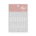 1PCS Laser Love Letter Nail Sticker Nail Art Decoration Flower Star supplies Decals Press On Nails Stickers Parts