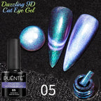 PUETNE 7.5ML Amber Moonlight Cat Magnetic Gel Nail Polish Winter Nails Jelly Glass Cat Eye Soak Off UV Semi-Permanent Varnish