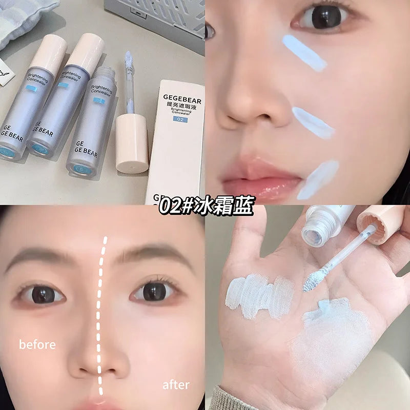 Gege bear Makeup Face Concealer Full Coverage Long Lasting Waterproof Liquid Base Eye Dark Circles Concealer