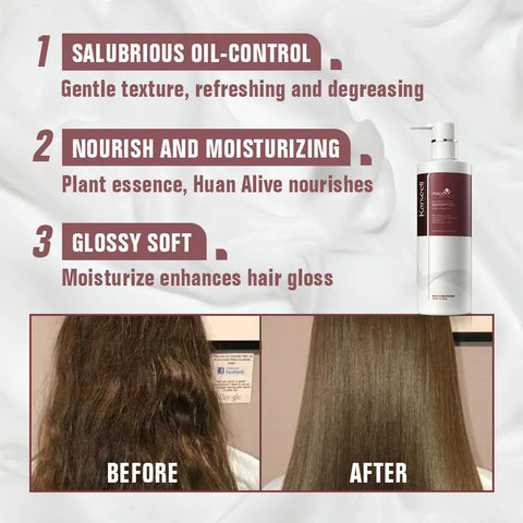 Karseell 500ml Argan Oil Shampoo Herbal Extract Moisturizing Smooth Shampoo for Dry and Damaged Hair