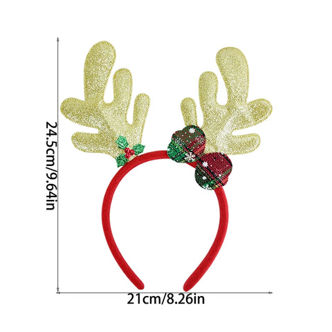 Christmas Headband Kids Adult Santa Claus Elk Xmax Tree Hair Accessories Photo Props Christmas Decoration 2025 New Year Gifts