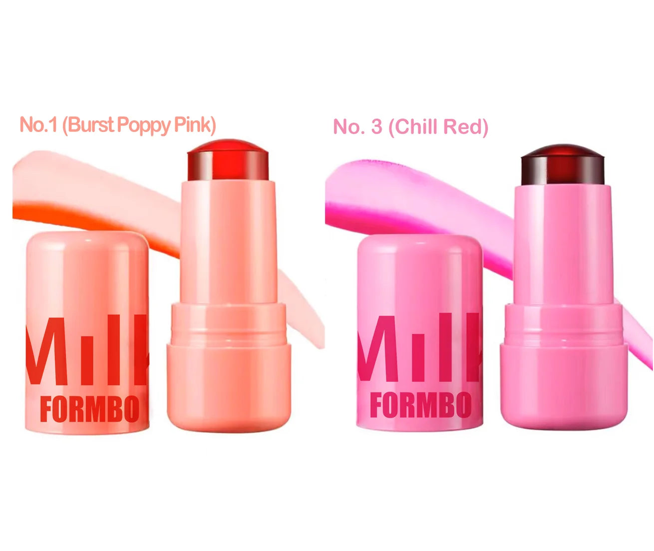 Lip Gloss & Blush,Cooling Water Jelly Tint,Multi Makeup Stick,Cheek Stain,Long-Lasting Hydrating,Transfer Proof,Buildable Rouge