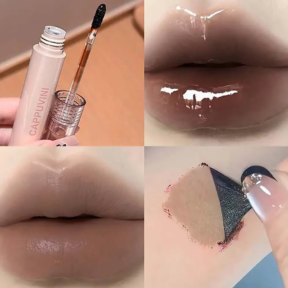 Mocha Brown Peel Off Lip Tint Makeup Peel Off Dye Lipstick Korean Lip Stain Cosmetics Rose Matte Gloss Tear-off Lip Waterpr D6H5