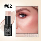 Three-in-one color multi-function waterproof makeup stick natural face multi-function: Blush, Eye Shadow, Bloom, lasting all day