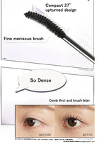 Judydoll Dual-Ended Mascara Waterproof Volumizing Curling Lengthening - Smudge Proof Fiber Brush, 2-in-1 Clump-Free Formula