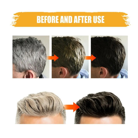 Hair Darkening Shampoo Bar Soap Anti Dandruff Deep Beautiful Black Cleansing Nourishment Hair Improve Gray White Men