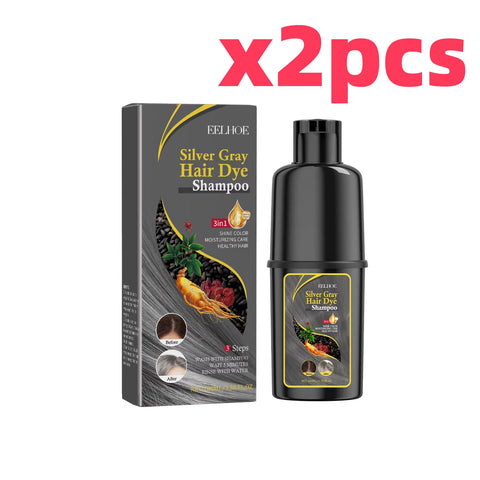 Hair Dyeing Shampoo 3-in-1 Rapid Hair Dyeing Repair Dry Cleaning Nourishing Hair Roots Restoration Hair Coloring Black Shampoo