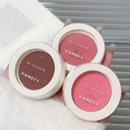 2024 Monochrome Face Blush Palette Longlasting Waterproof Pressed Powder Matte Blush for Contouring Cheeks Travel Cosmetics