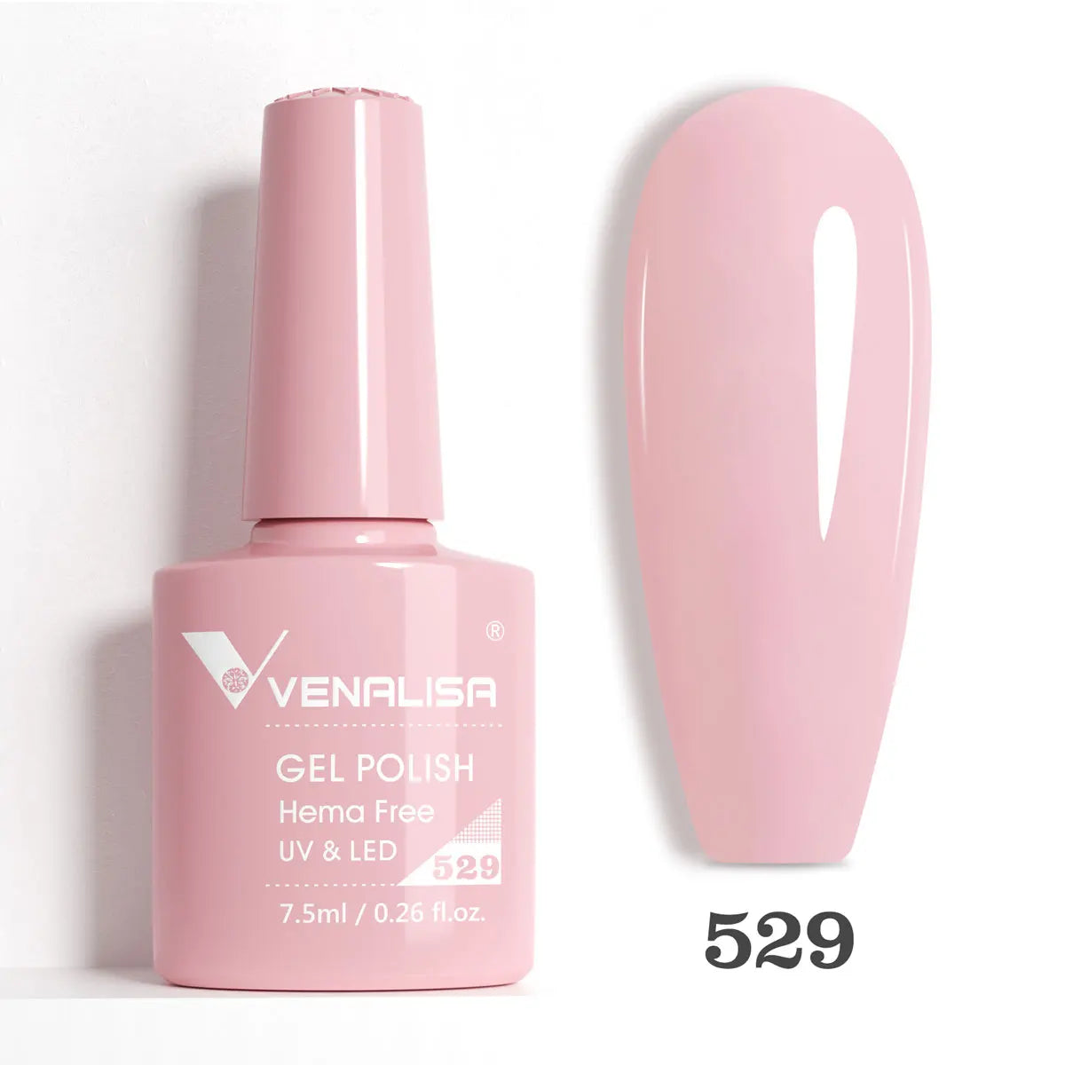 Venalisa HEMA TPO FREE 7.5ml Gel Polish Nail French Pink Jelly Nude Collection Nail Gel Polish Glitter Gorgeous Soak Off UV LED