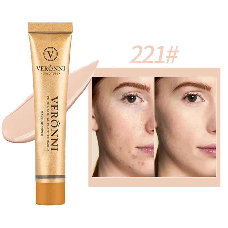 Long-lasting waterproof and sweatproof concealer with natural nude Maquiagem Liquid Concealer Beauty Face  Cosmetics Makeup Base