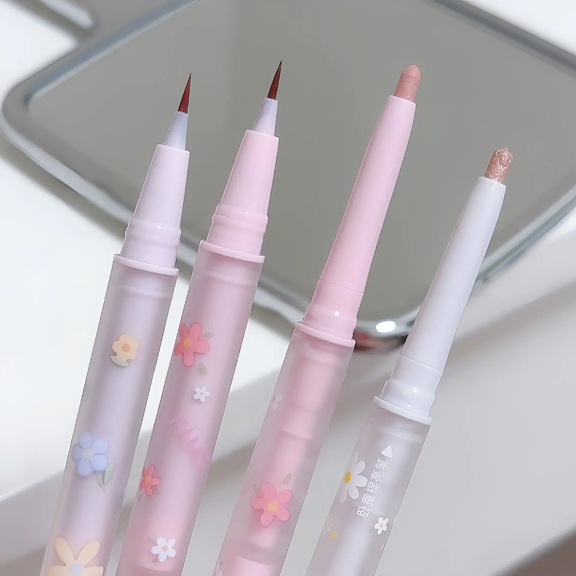 Double Head Lying Silkworm Eyeliner Liquid Down To Shadow Pencil Eye Highlighting Eyeshadow Stick Natural Big Eye Makeup Gel Pen