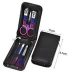6-18pcs Set Professional Stainless Steel Manicure & Pedicure Kit Precision Nail Care with Travel Case with Nail Clipper Scissor