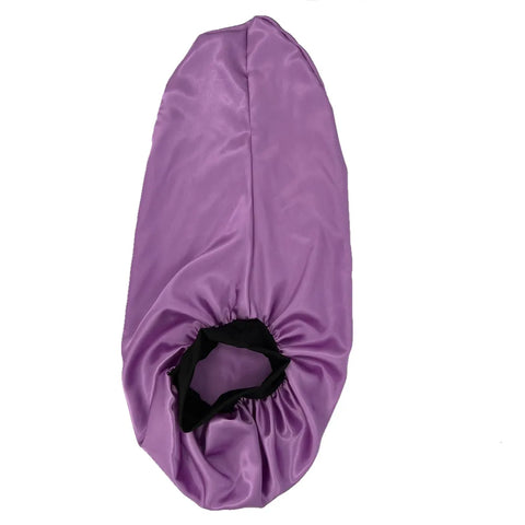 Silky Long Bonnet For Sleeping Solid Color Night Cap For Women Hair Care Tools For Sleeping In Overnight