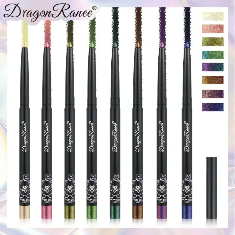 Chameleon Eyeliner Gel Pen Waterproof Shiny Chrome Eye Shadow Liner Pencil Glitter Pearl Green Gold Lying Silkworm Eyes Makeup