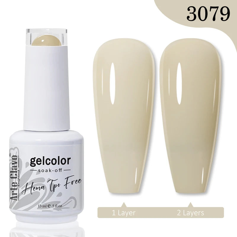 Arte Clavo Hema Free TPO Free Nail Gel Polish Nail Supplies Vernis Semi Permanent Nail Art Manicure Soak Off UV Gel Nail Varnish