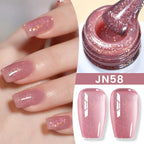 BORN PRETTY Milky White Jelly Nude Gel Nail Polish 10ml White Translucent Soak Off Gel Vernis Semi Permanent Need UV Light Cure